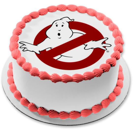 GHOSTBUSTERS Party Edible Cake topper image